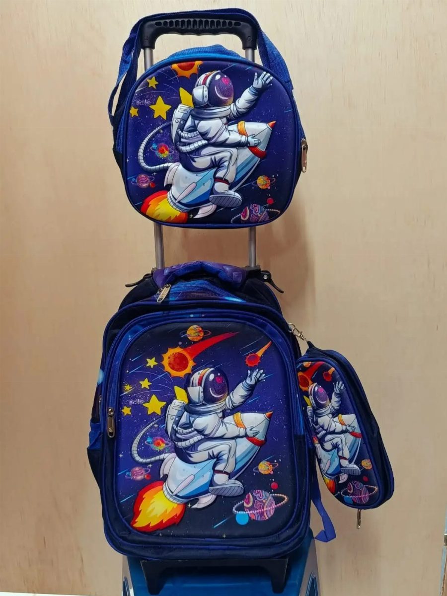 KIT ASTRONALTA FOGUETE - AZUL/AZUL MARINHO