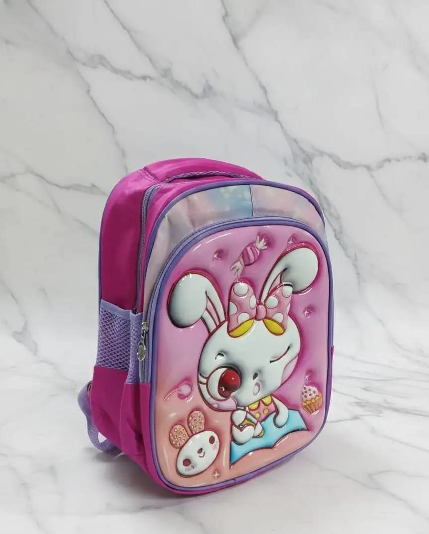 MOCHILA COELHINHA CANDY - ROSA/ROXO
