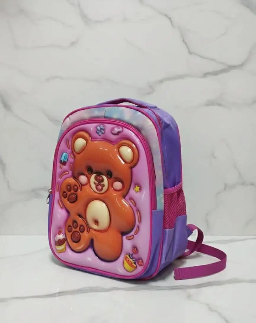 MOCHILA URSINHO CANDY - ROSA/ROXO