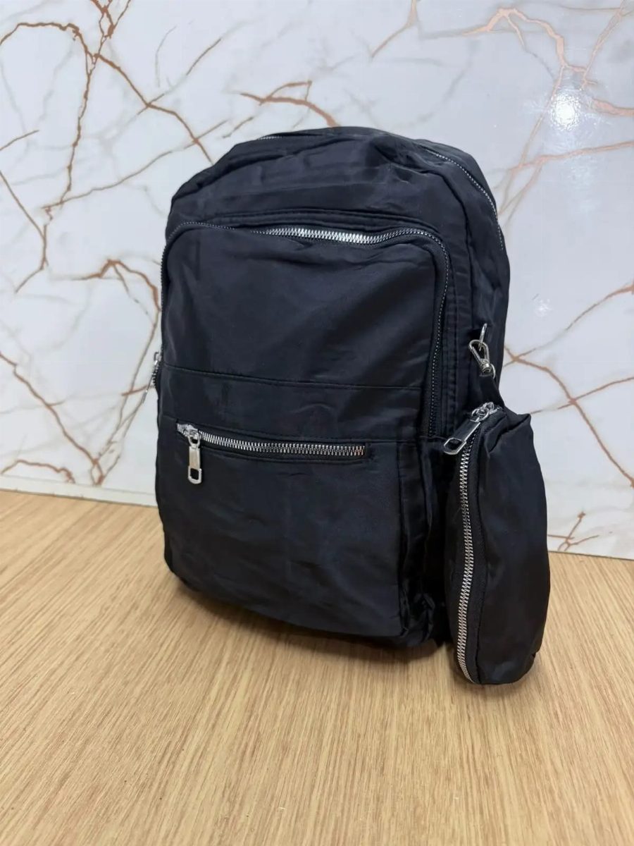 MOCHILA FEMININA + ESTOJO - PRETA