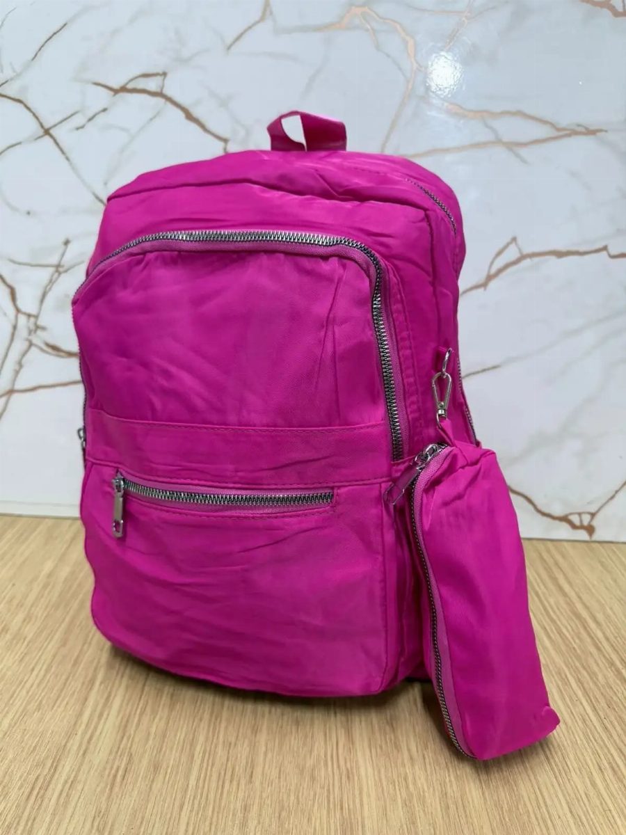 MOCHILA FEMININA + ESTOJO - PINK