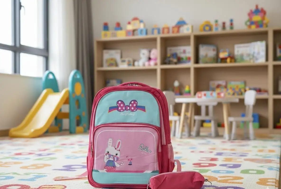 MOCHILA COELHO - ROSA/CIANO