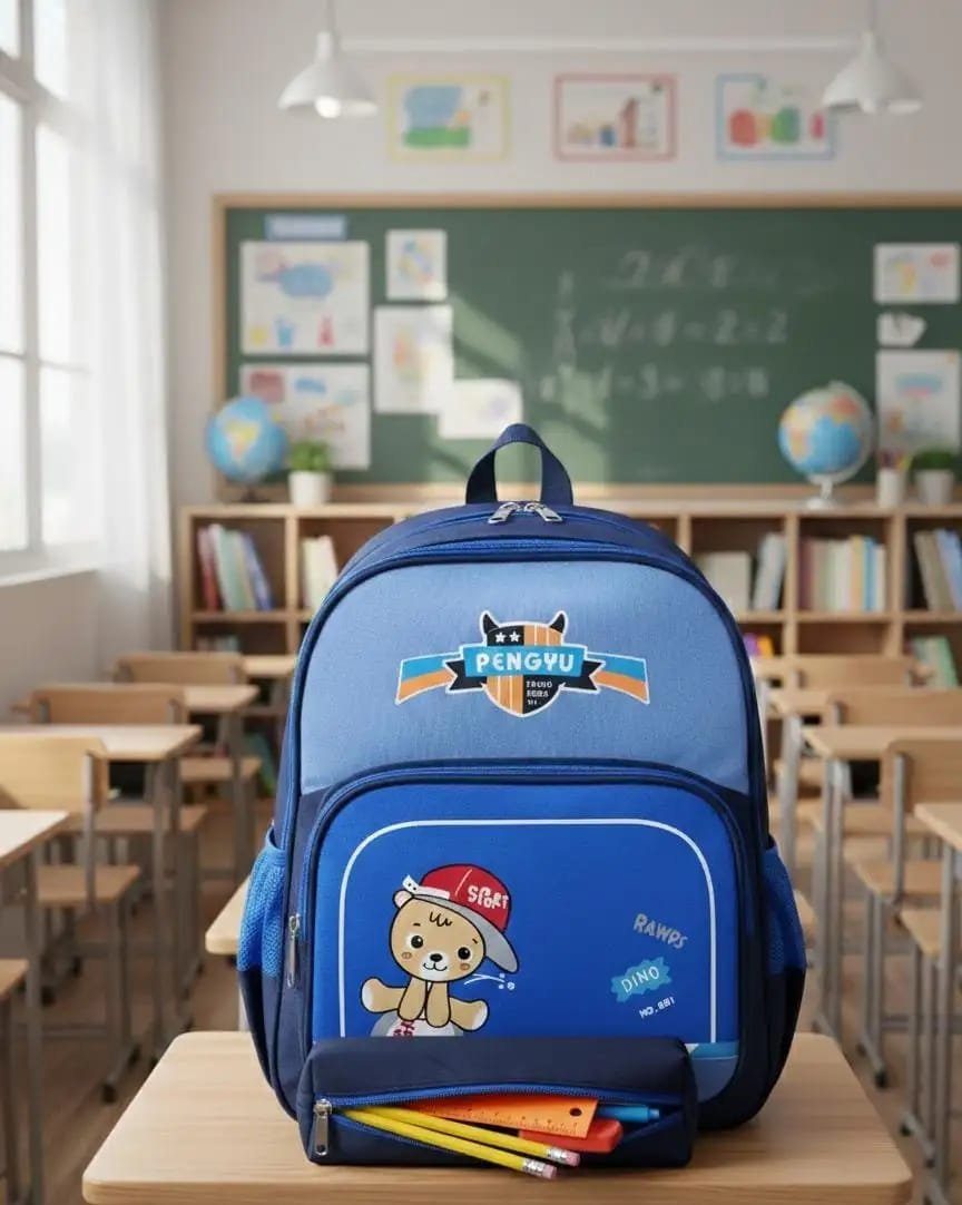 MOCHILA URSO - MARINHO/AZUL
