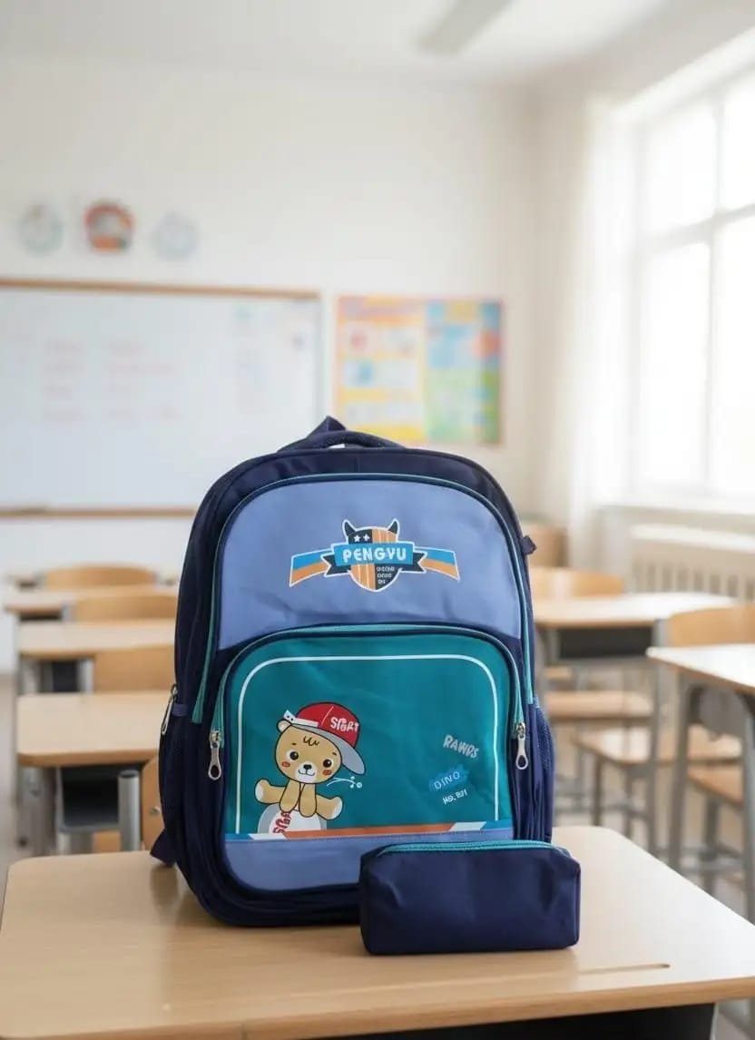 MOCHILA URSO - MARINHO/VERDE