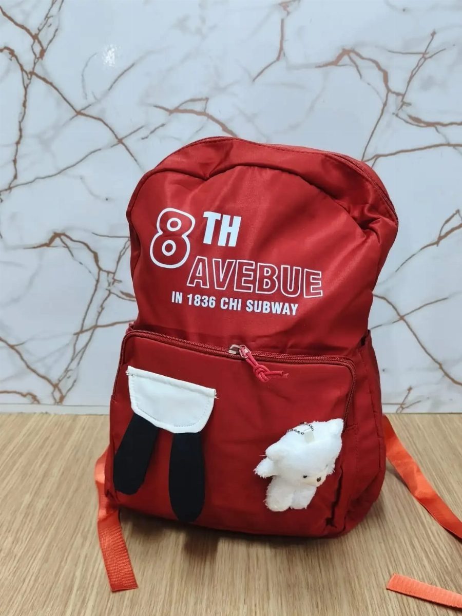 MOCHILA JUVENIL URSINHO - VERMELHO