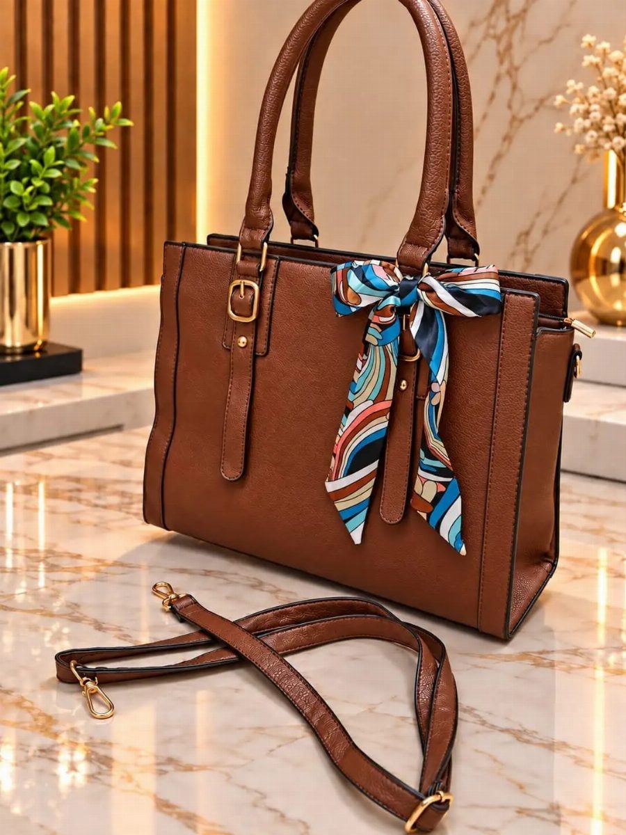 BOLSA FEMININA LAÇO - MARROM