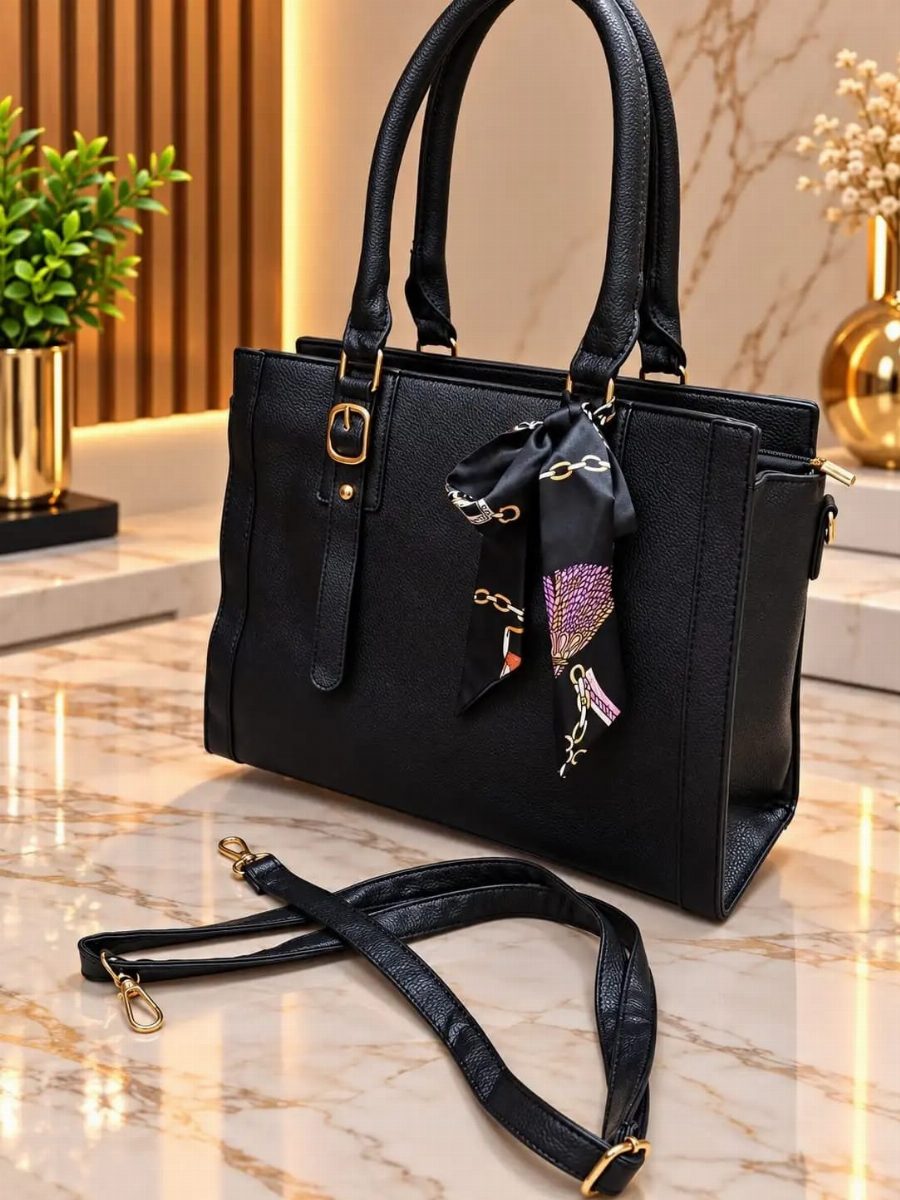 BOLSA FEMININA LAÇO - PRETO
