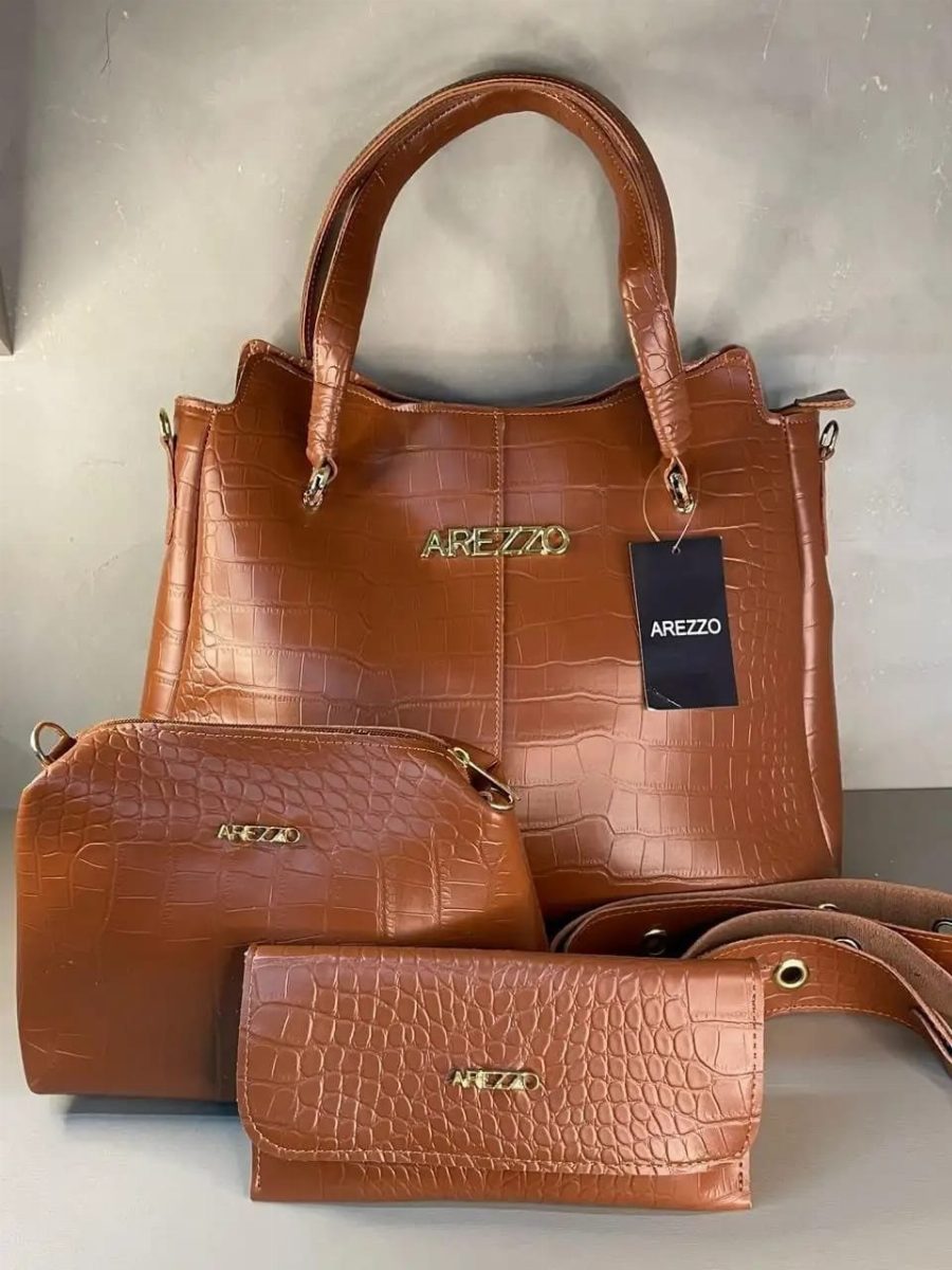 KIT AREZZO 3 PEÇAS - CARAMELO