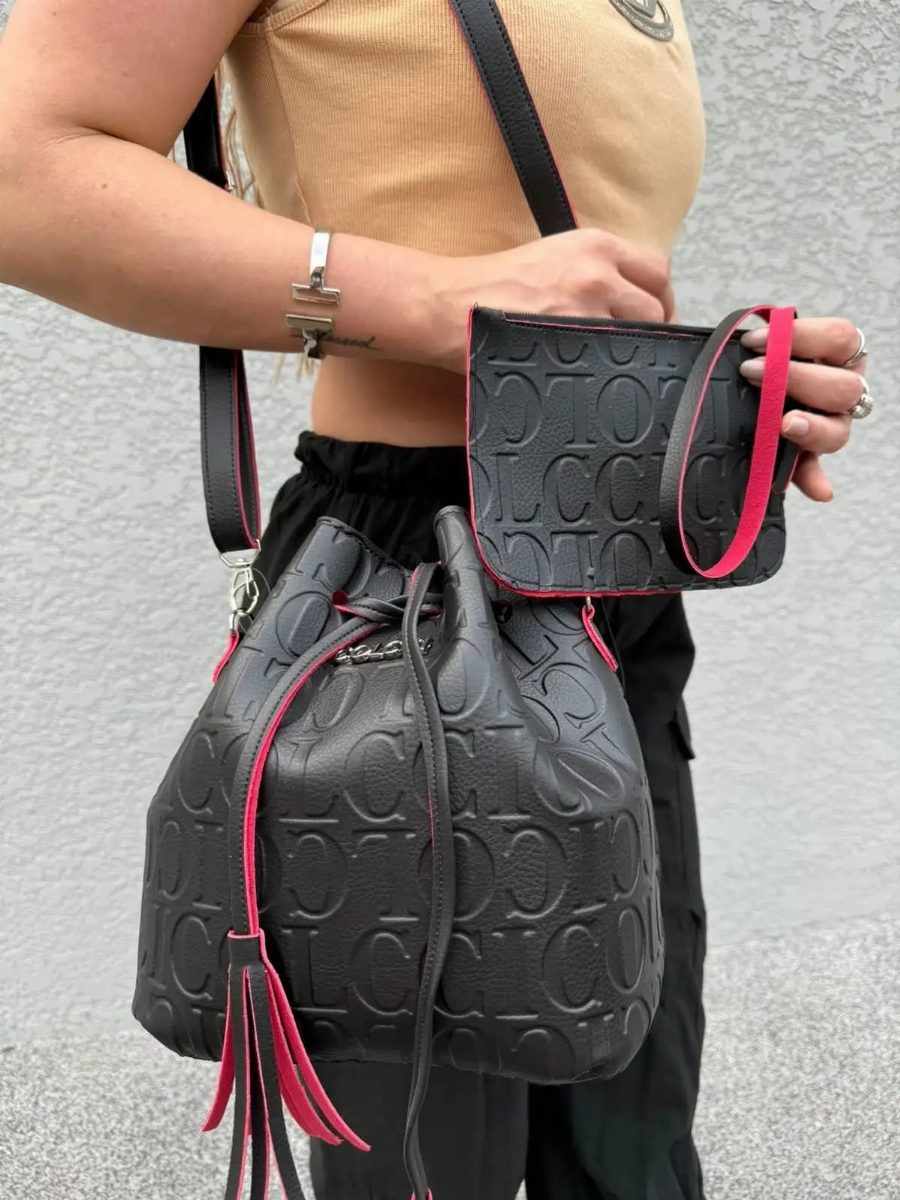 BOLSA COLCCI - PRETA/VERMELHO