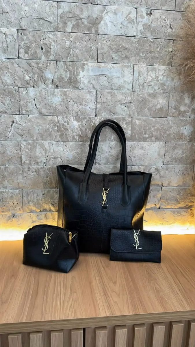 KIT YSL 3 PEÇAS - PRETA
