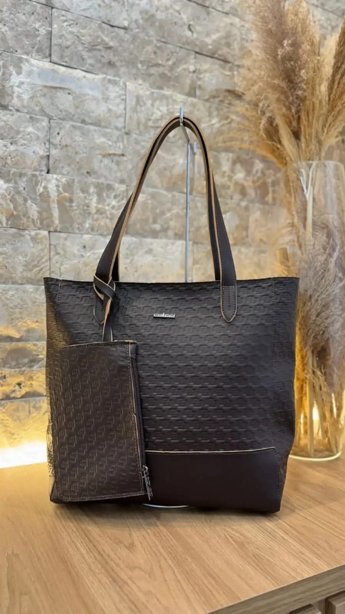 BOLSA COLCCI + CARTEIRA - CAFÉ