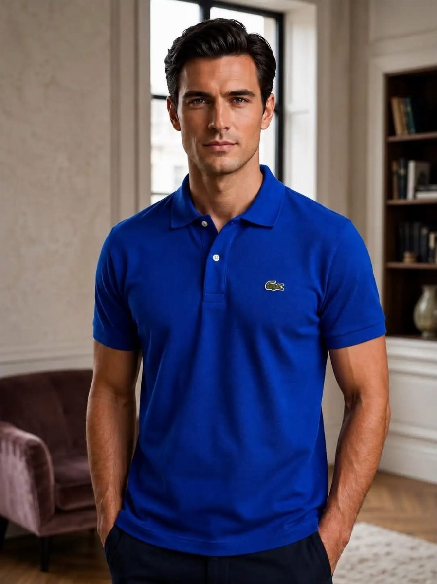 CAMISA POLO LACOSTE - AZUL 01