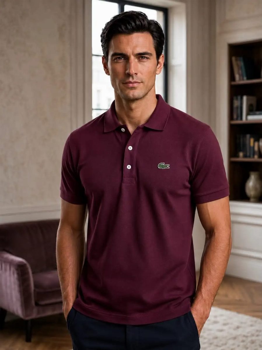 CAMISA POLO LACOSTE - VINHO 01