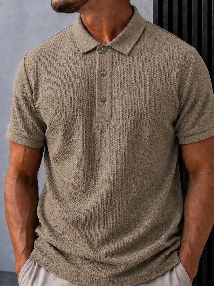 CAMISA POLO TEXTURIZADA - ARGILA