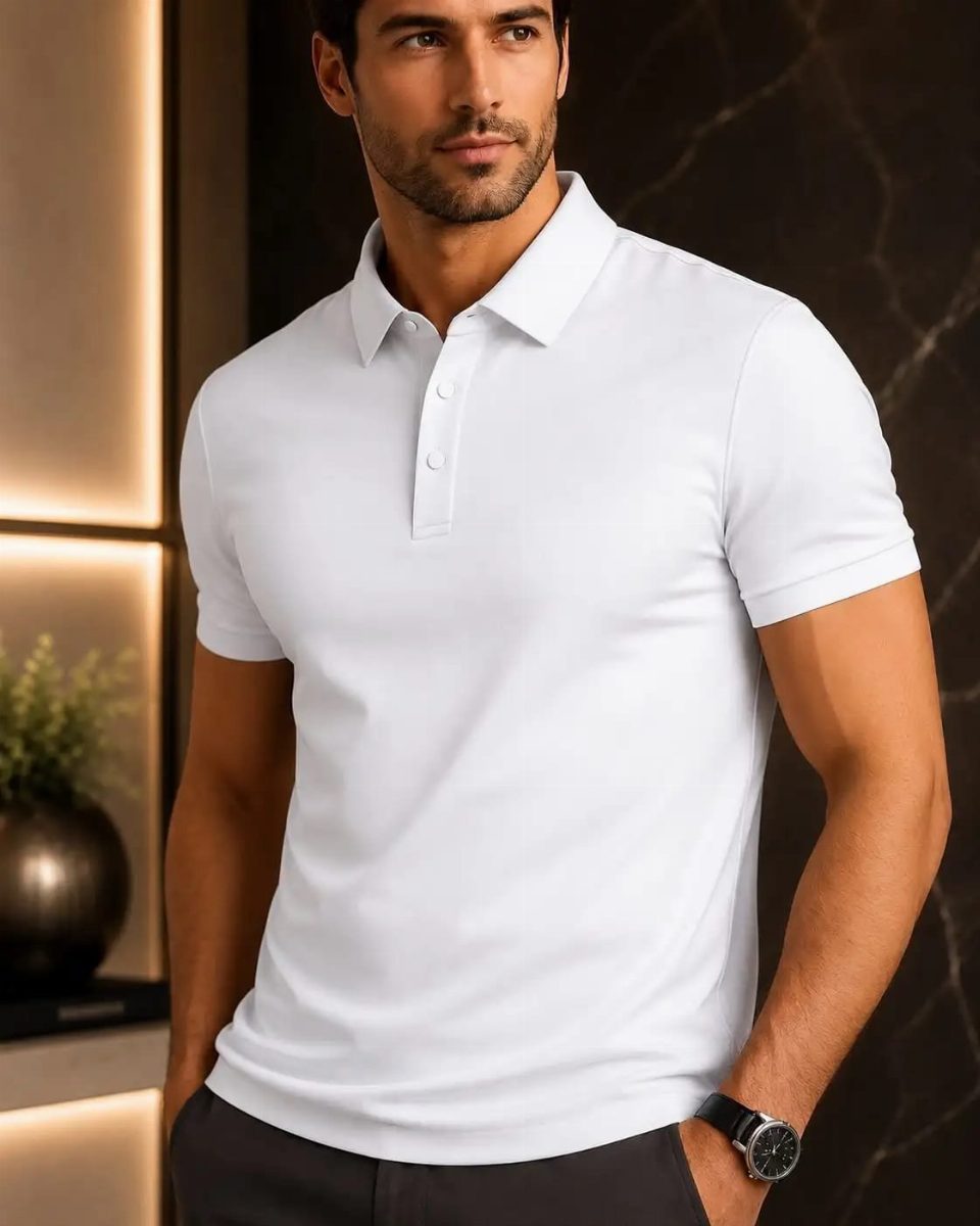 CAMISA POLO TECNO - BRANCO 01