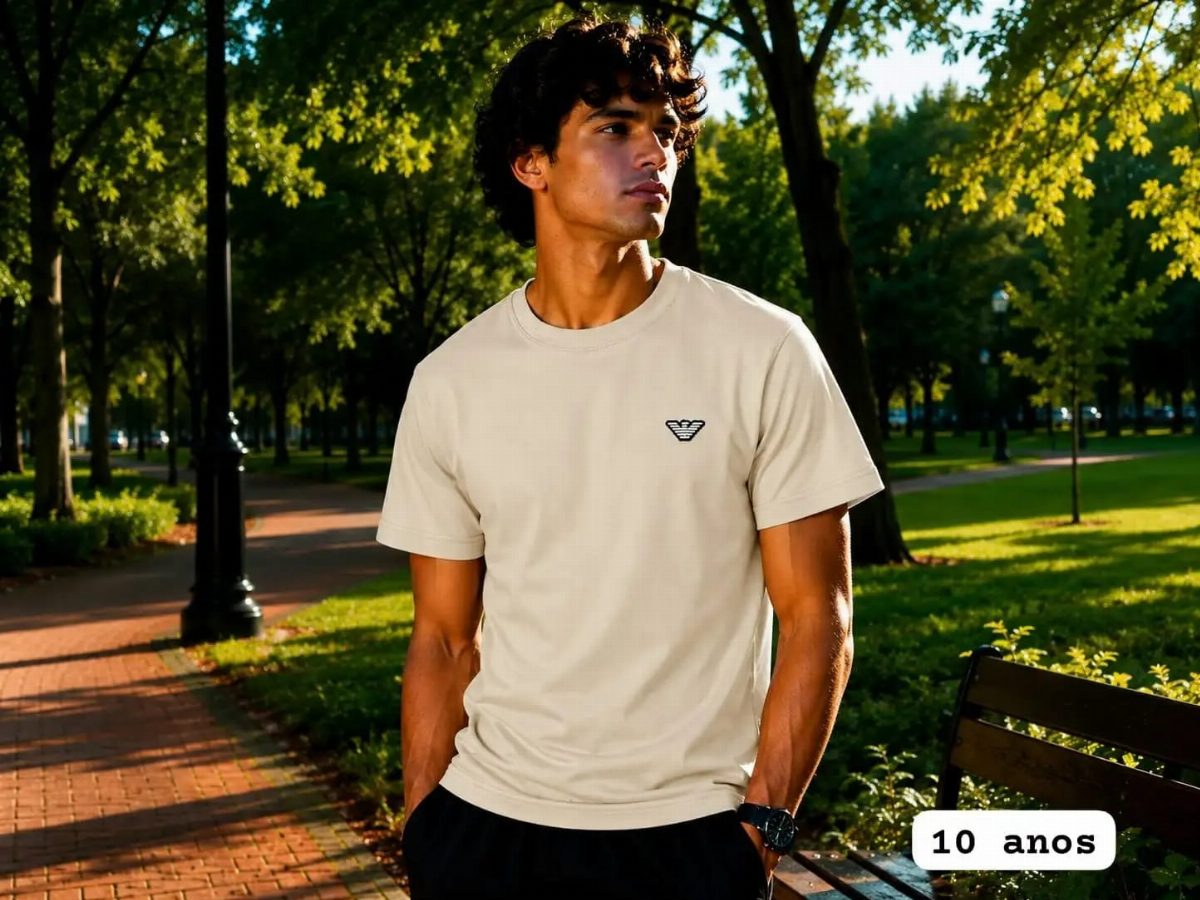 CAMISA INFANTIL ARMANI - BEGE