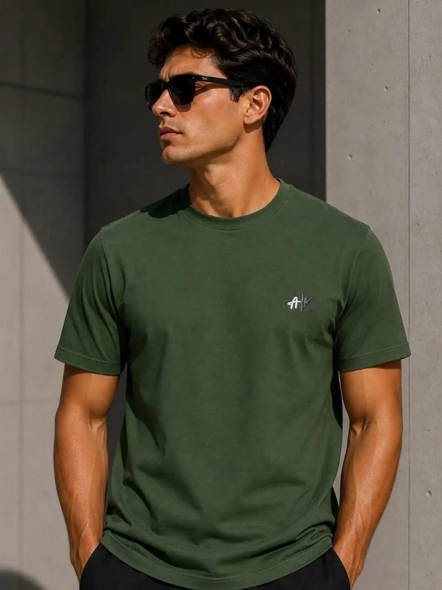 CAMISA PERUANA ARMANI - VERDE MILITAR
