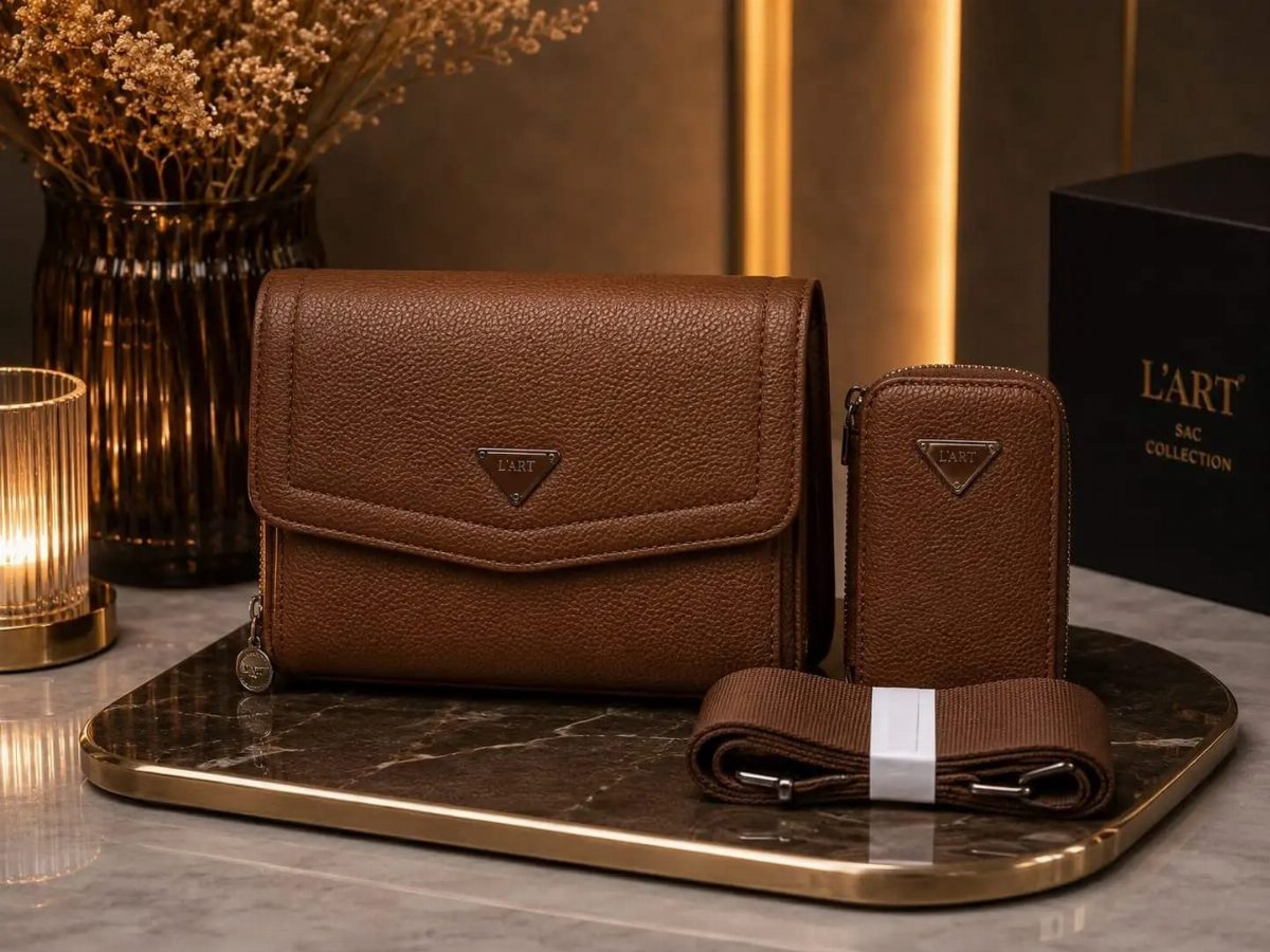 KIT BOLSA + CARTEIRA LART - CAFÉ