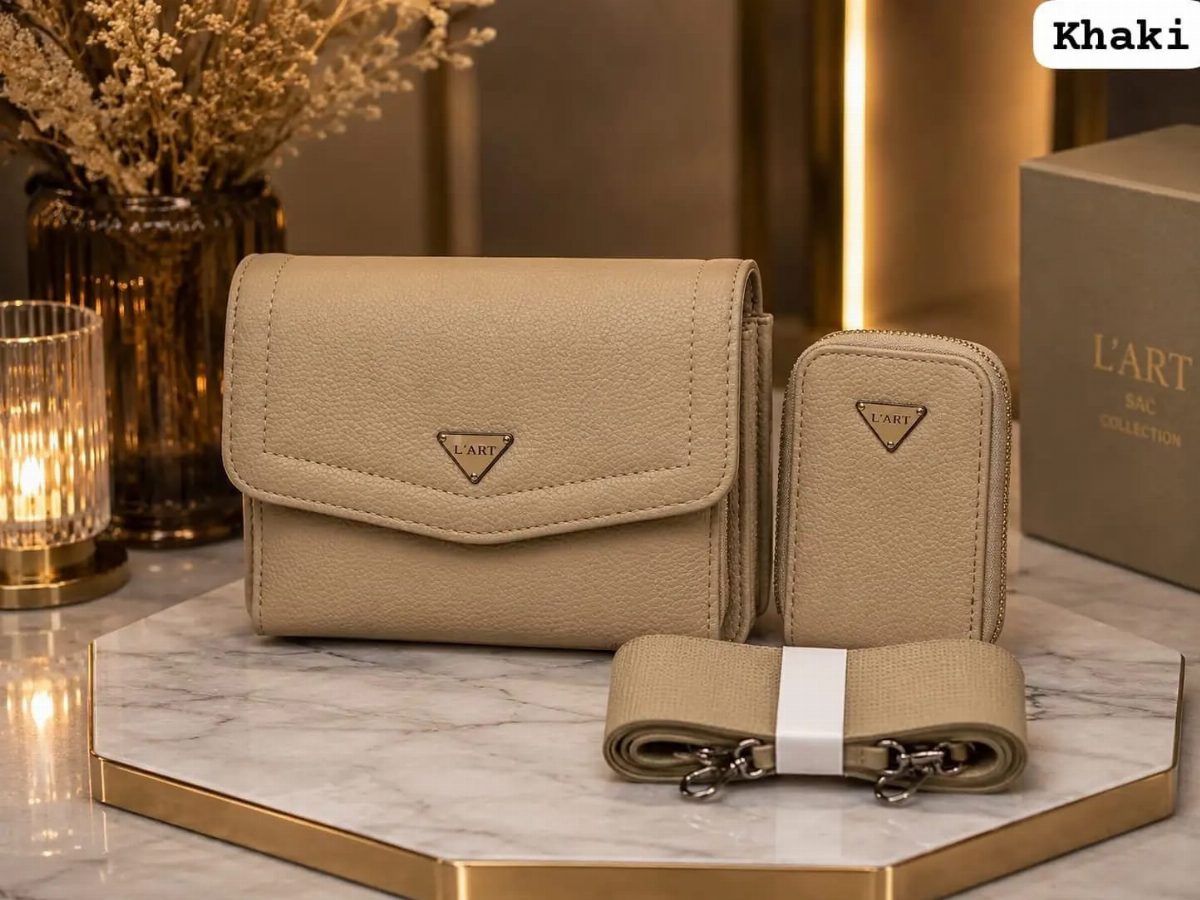 KIT BOLSA + CARTEIRA LART - KHAKI