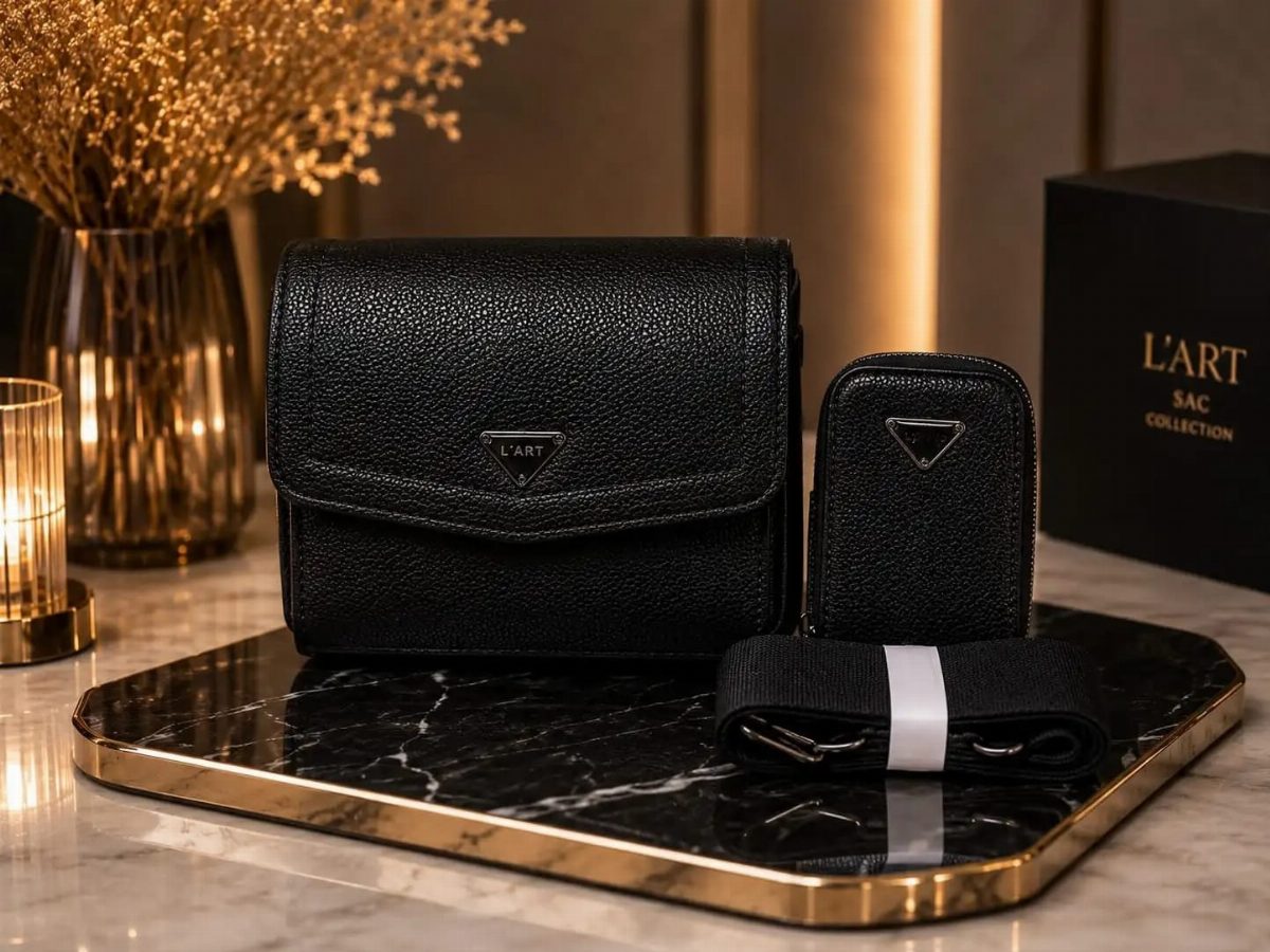KIT BOLSA + CARTEIRA LART - PRETO