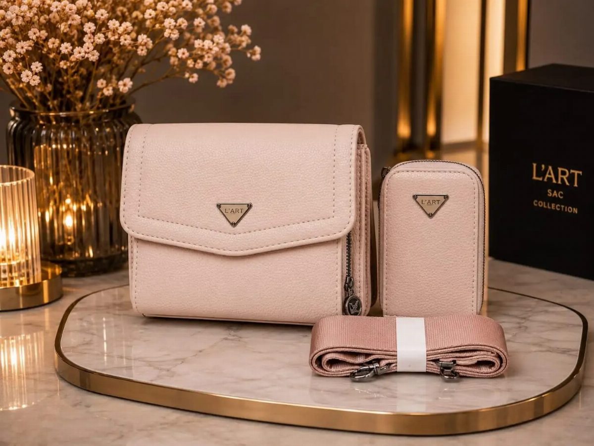 KIT BOLSA + CARTEIRA LART - ROSÊ