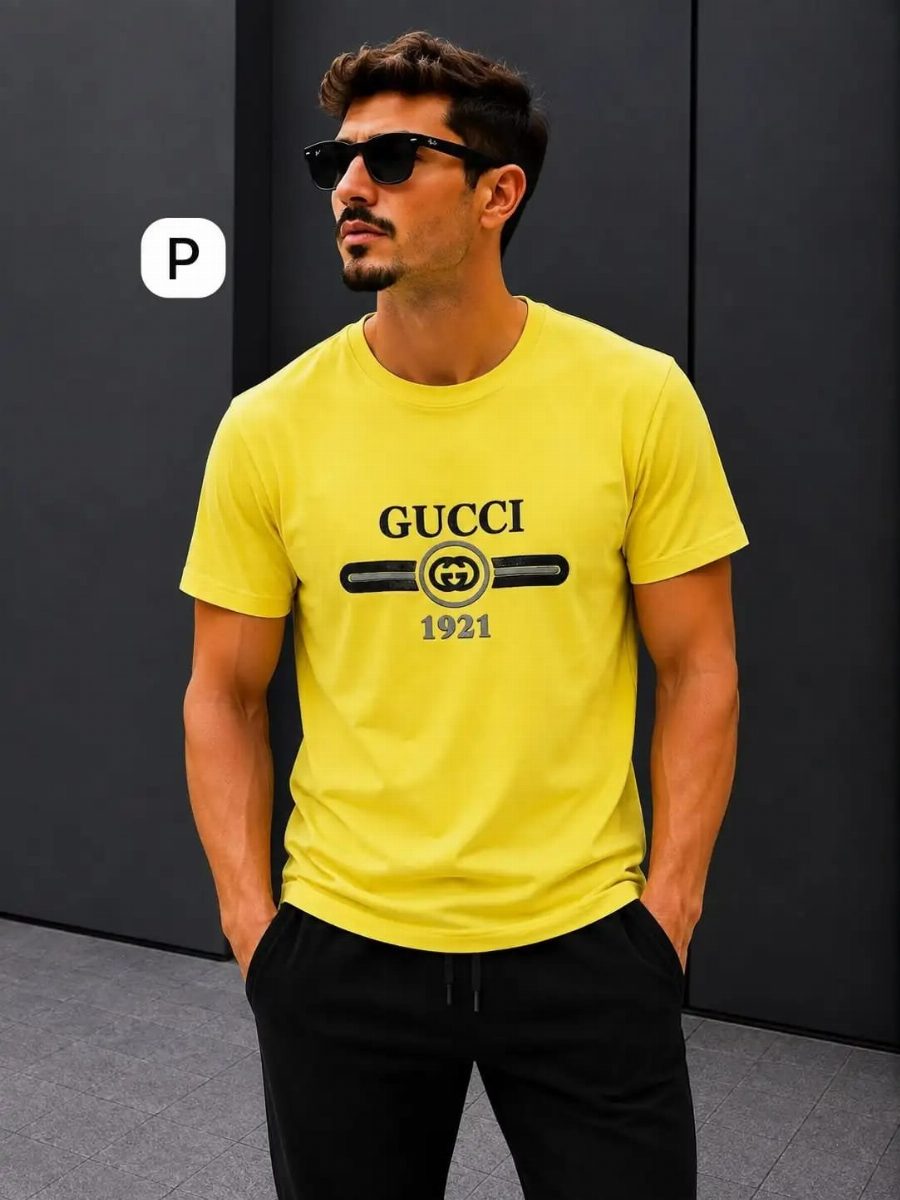 CAMISA PERUANA GUCCI - AMARELO