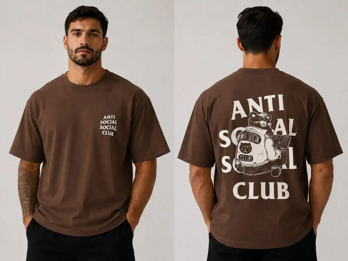 CAMISA OVERSIZED MASCULINA - CAFÉ