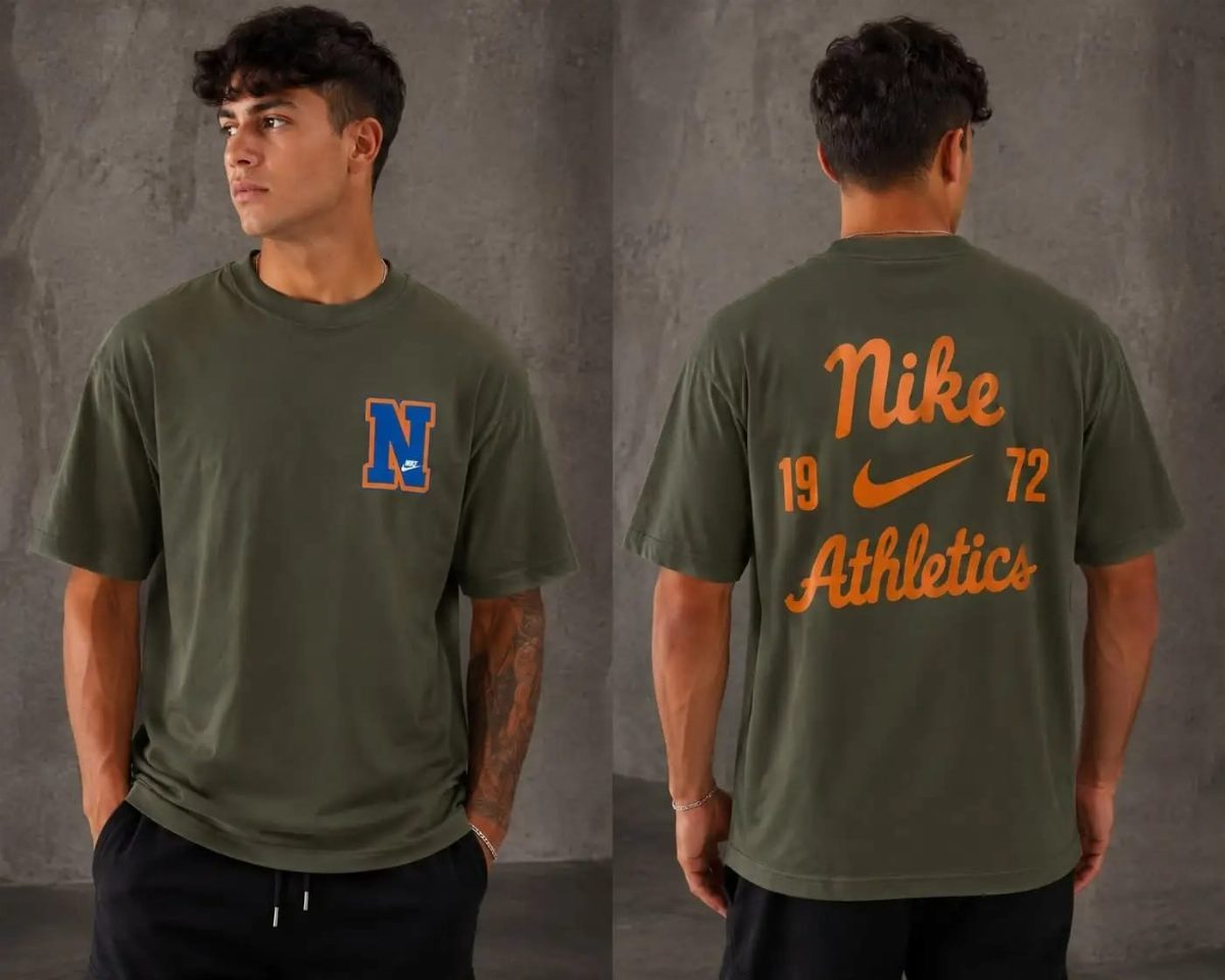 CAMISA OVERSIZED NIKE MASCULINA - VERDE MILITAR