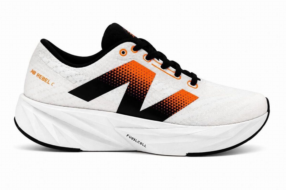 NEW BALANCE REBEL FC - BRANCO/LARANJA/PTO