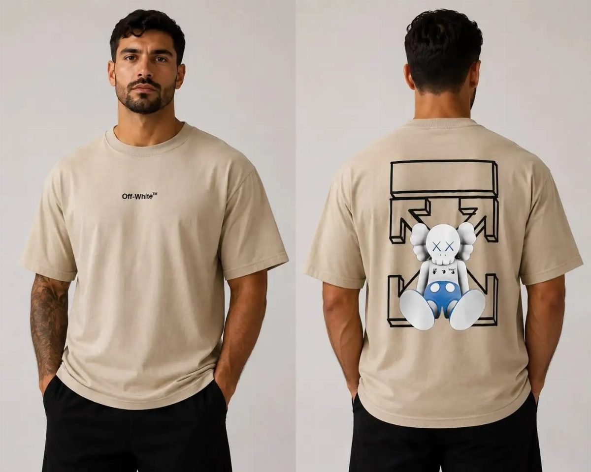 CAMISA OVERSIZED OFF WHITE MASCULINA - BEGE II