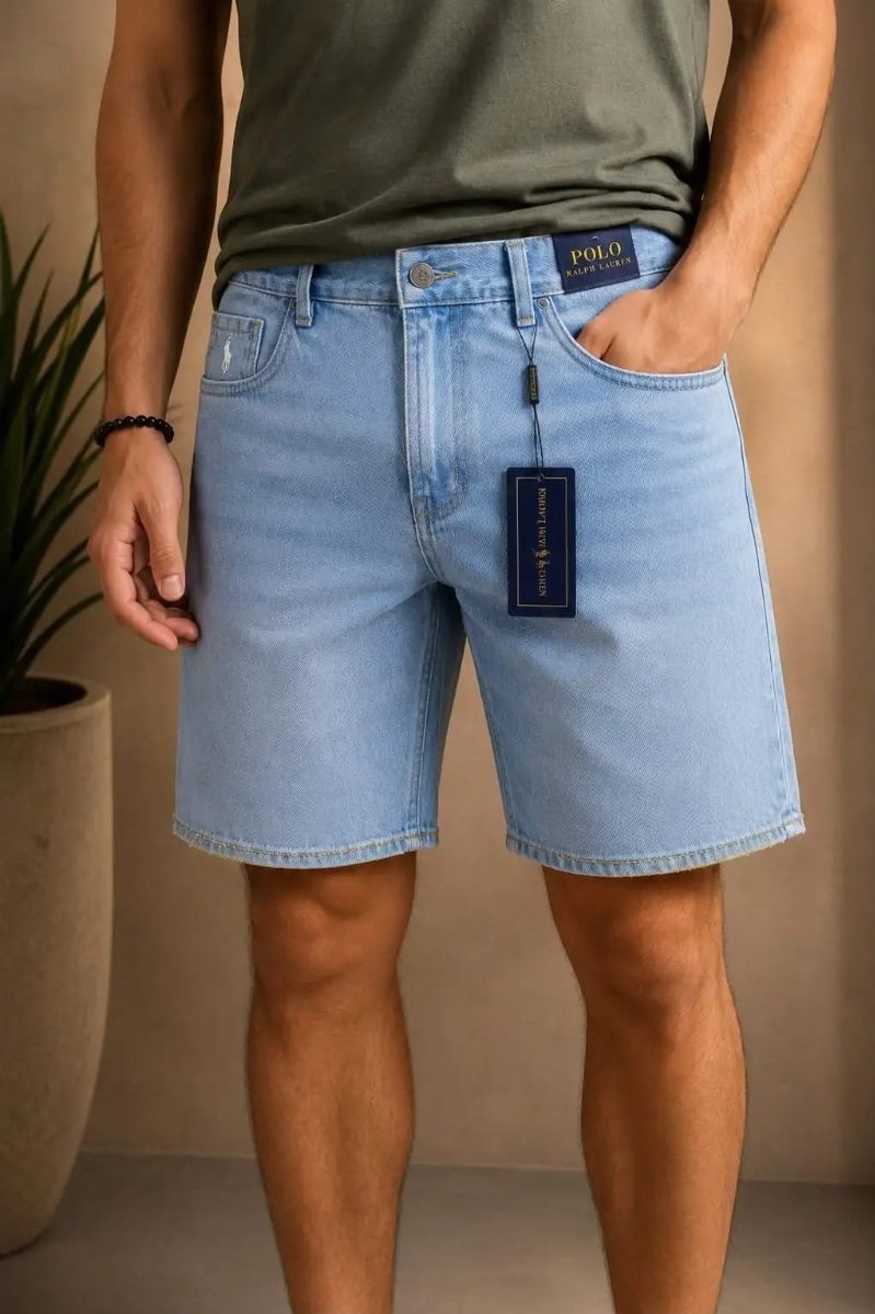 BERMUDA JEANS POLO - CLARO 01