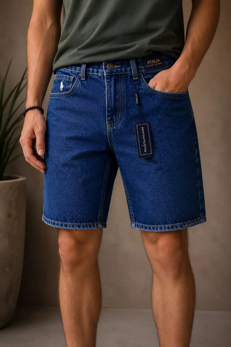 BERMUDA JEANS POLO - ESCURO 01