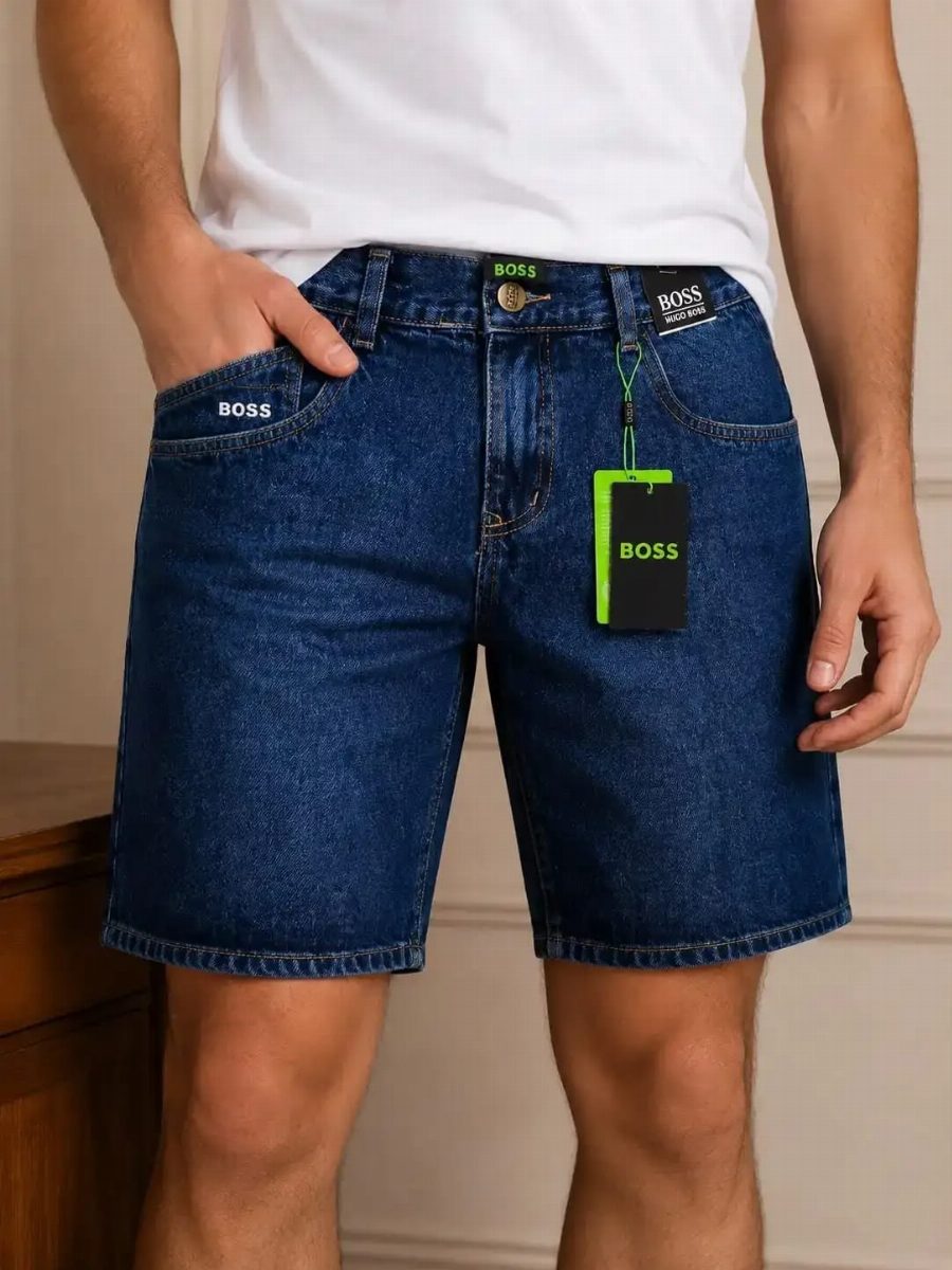 BERMUDA JEANS BOSS - ESCURO 01