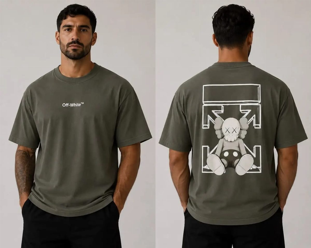 CAMISA OVERSIZED OFF WHITE MASCULINA
 - VERDE