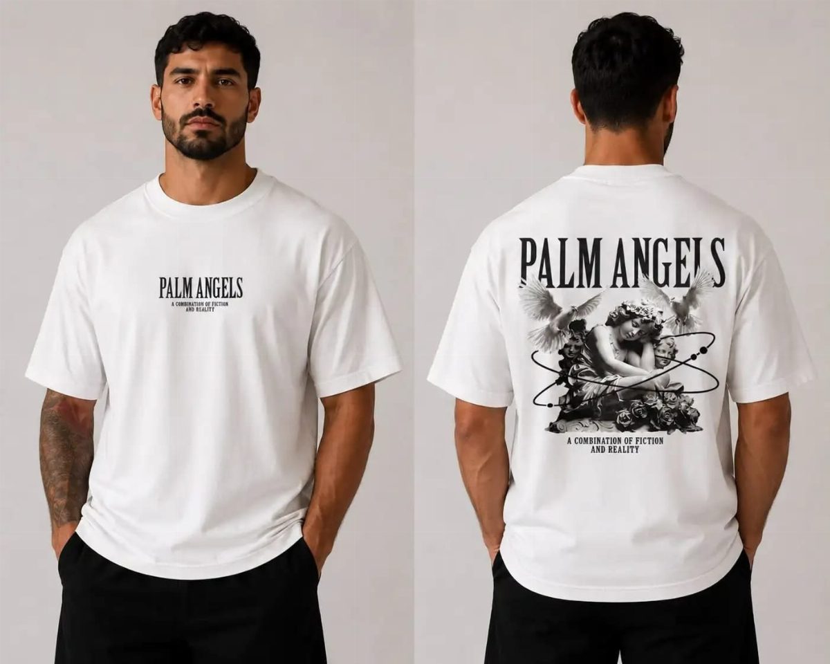 CAMISA OVERSIZED PALM ANGELS MASCULINA
 - BRANCO