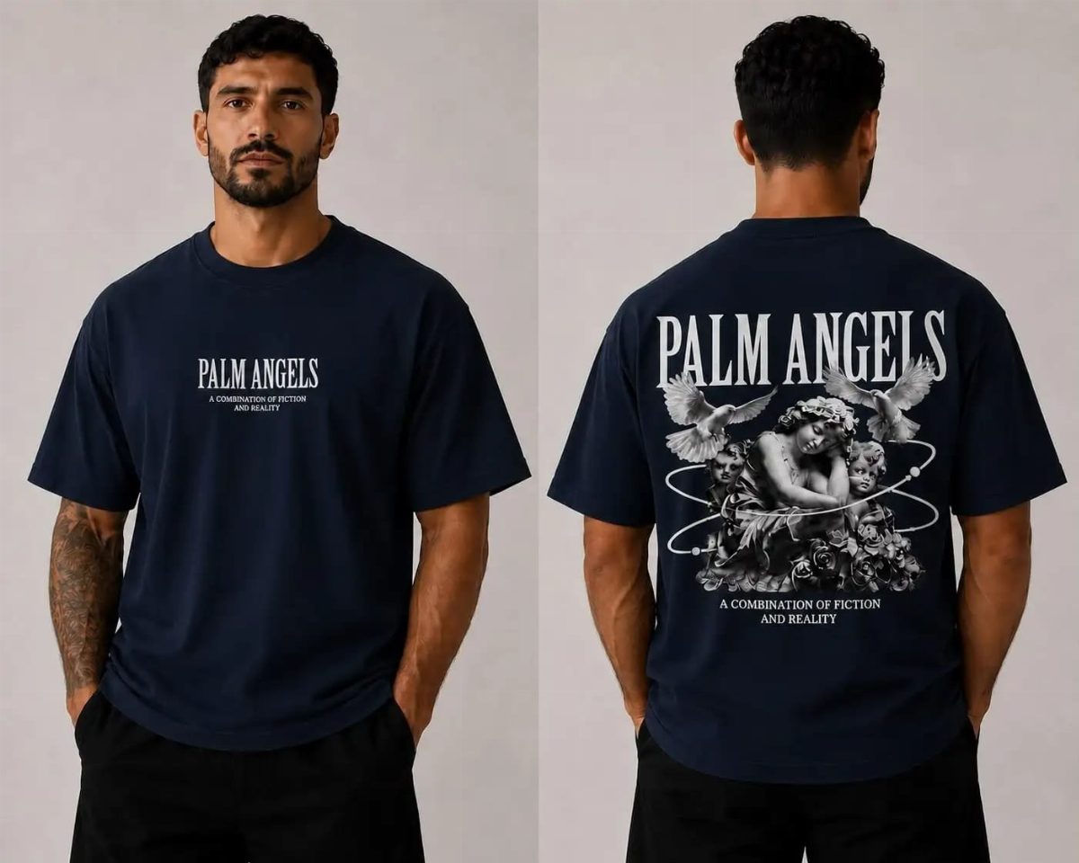 CAMISA OVERSIZED PALM ANGELS MASCULINA - MARINHO