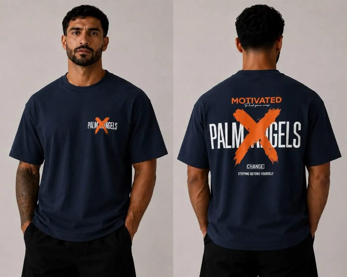 CAMISA OVERSIZED PALM ANGELS MASCULINA - MARINHO II