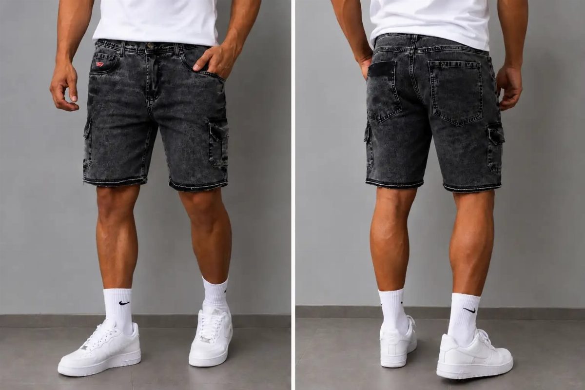 SHORT CARGO JOGADOR DIESEL - PRETO 01