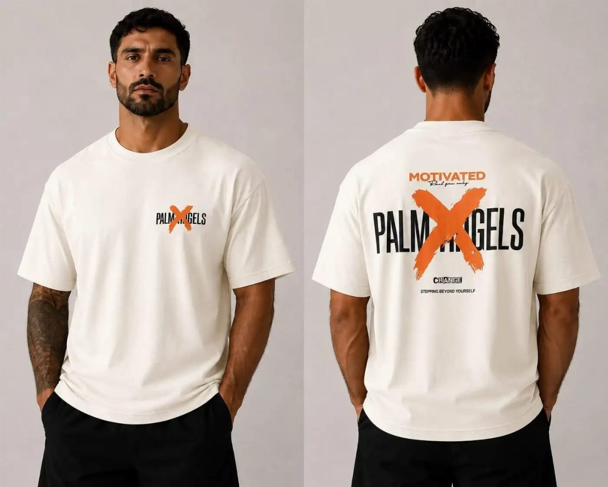 CAMISA OVERSIZED PALM ANGELS MASCULINA - OFF WHITE II