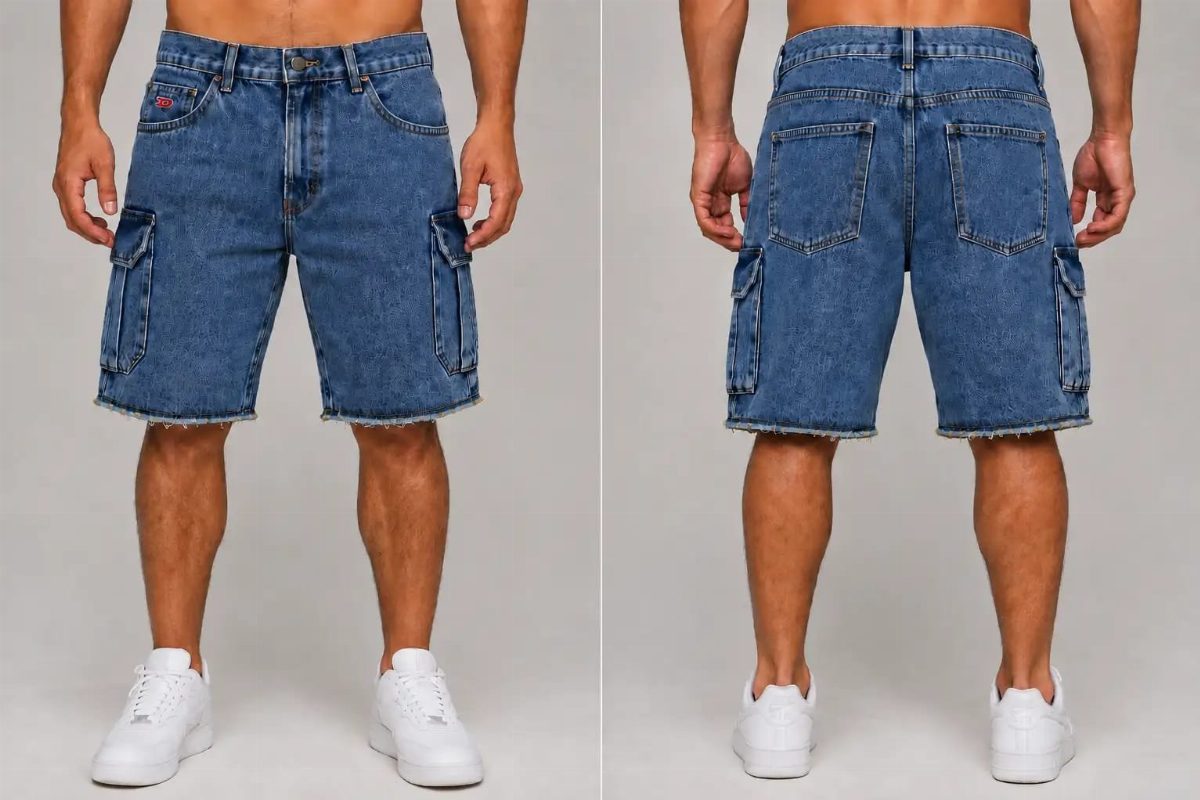 SHORT CARGO JOGADOR DIESEL - AZUL CLARO