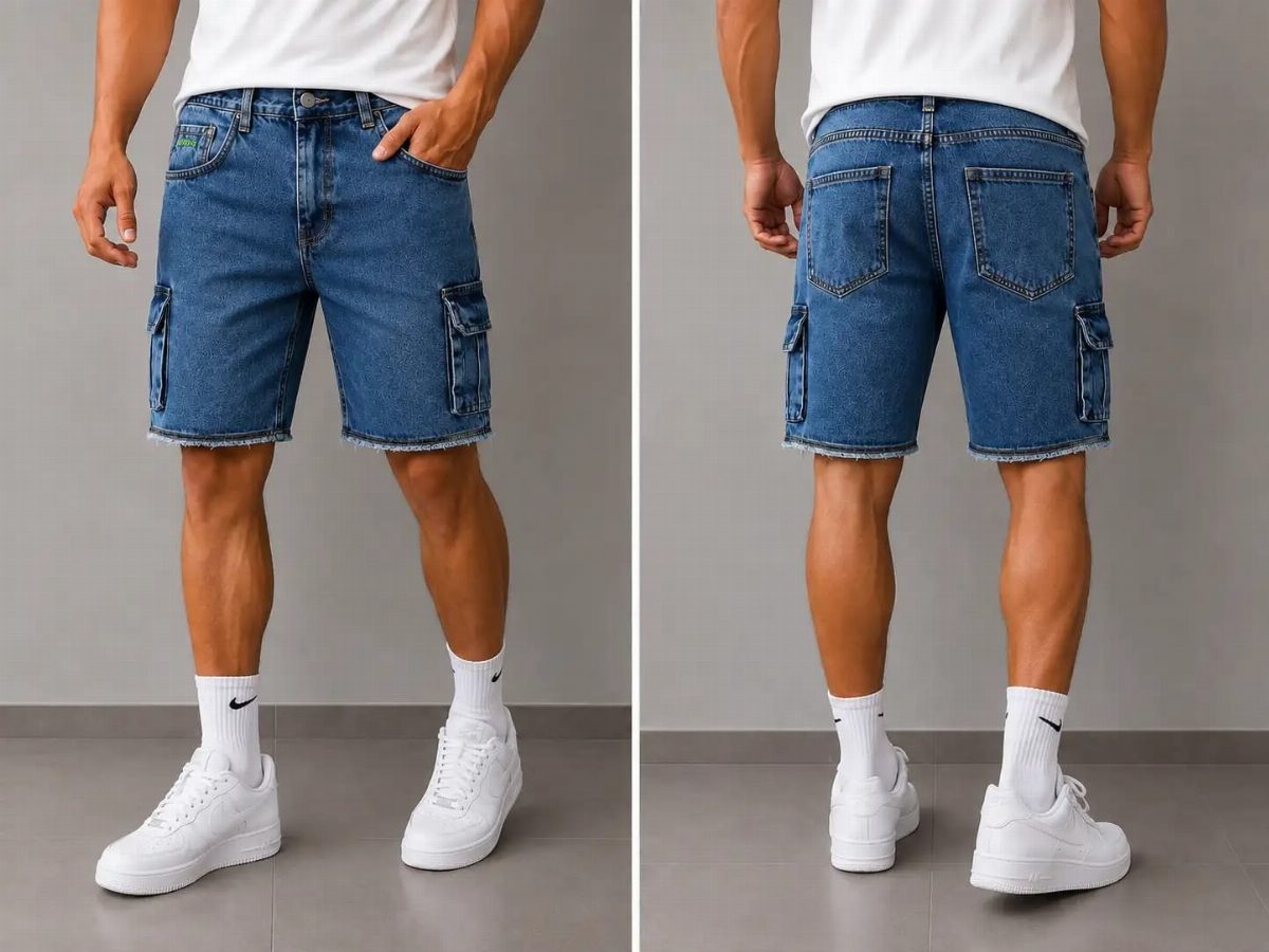 SHORT CARGO JOGADOR BOSS - AZUL CLARO