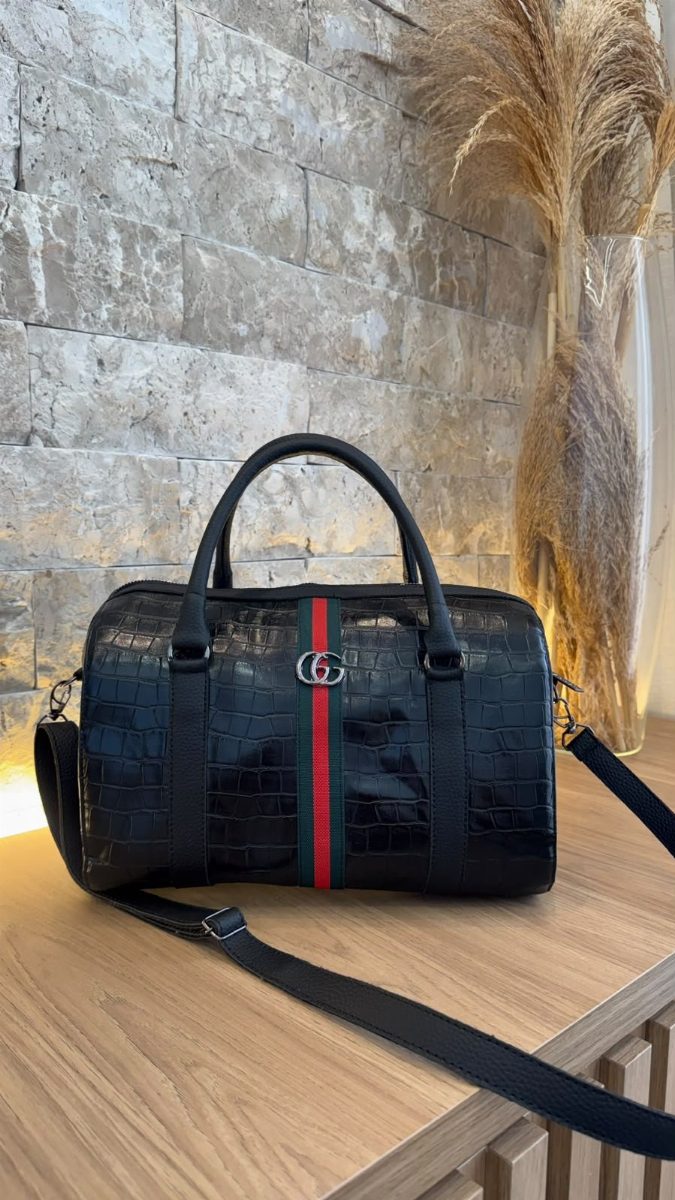 BOLSA BAÚ GUCCI - PRETO