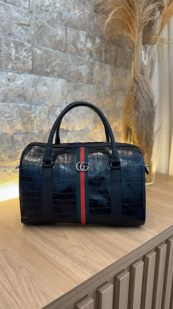 BOLSA BAÚ GUCCI - PRETO
