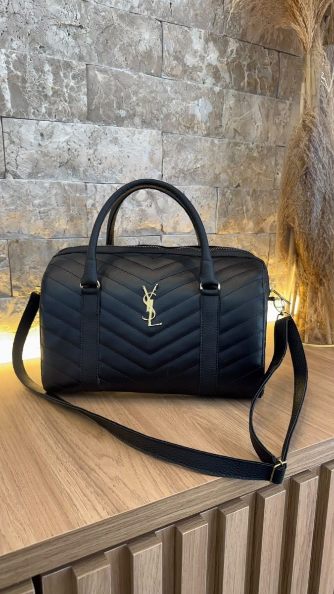 BOLSA BAÚ YSL - PRETO