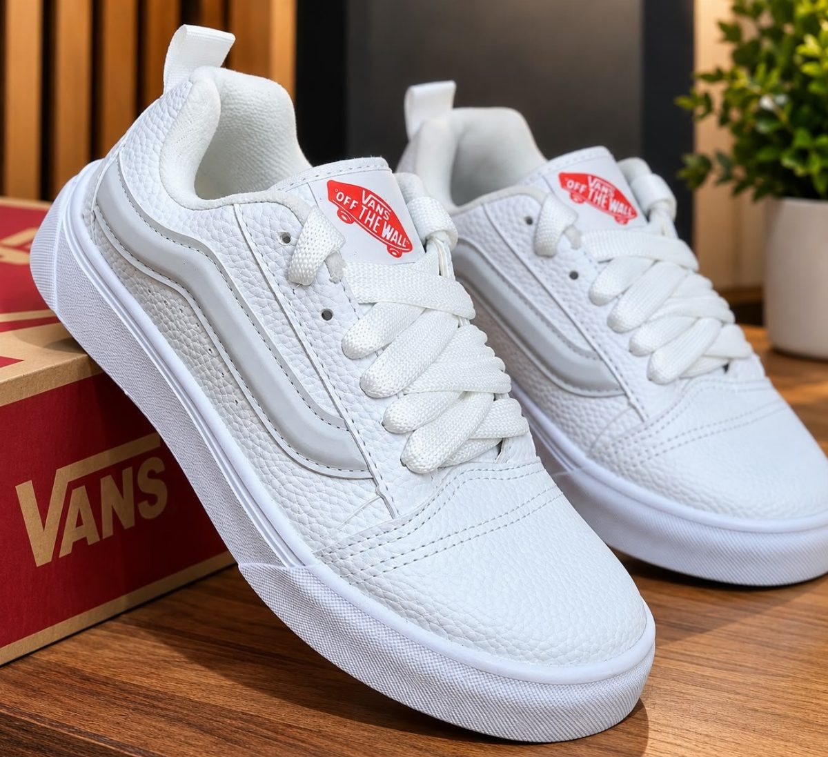 VANS KNU PREMIUM - BRANCO/BRANCO