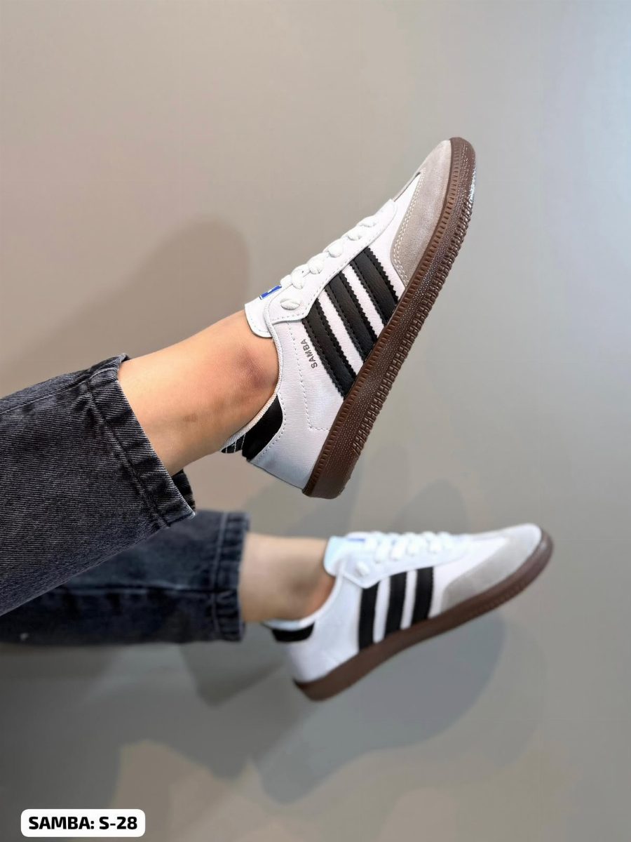 ADIDAS SAMBA - BCO/PTO/CAFÉ