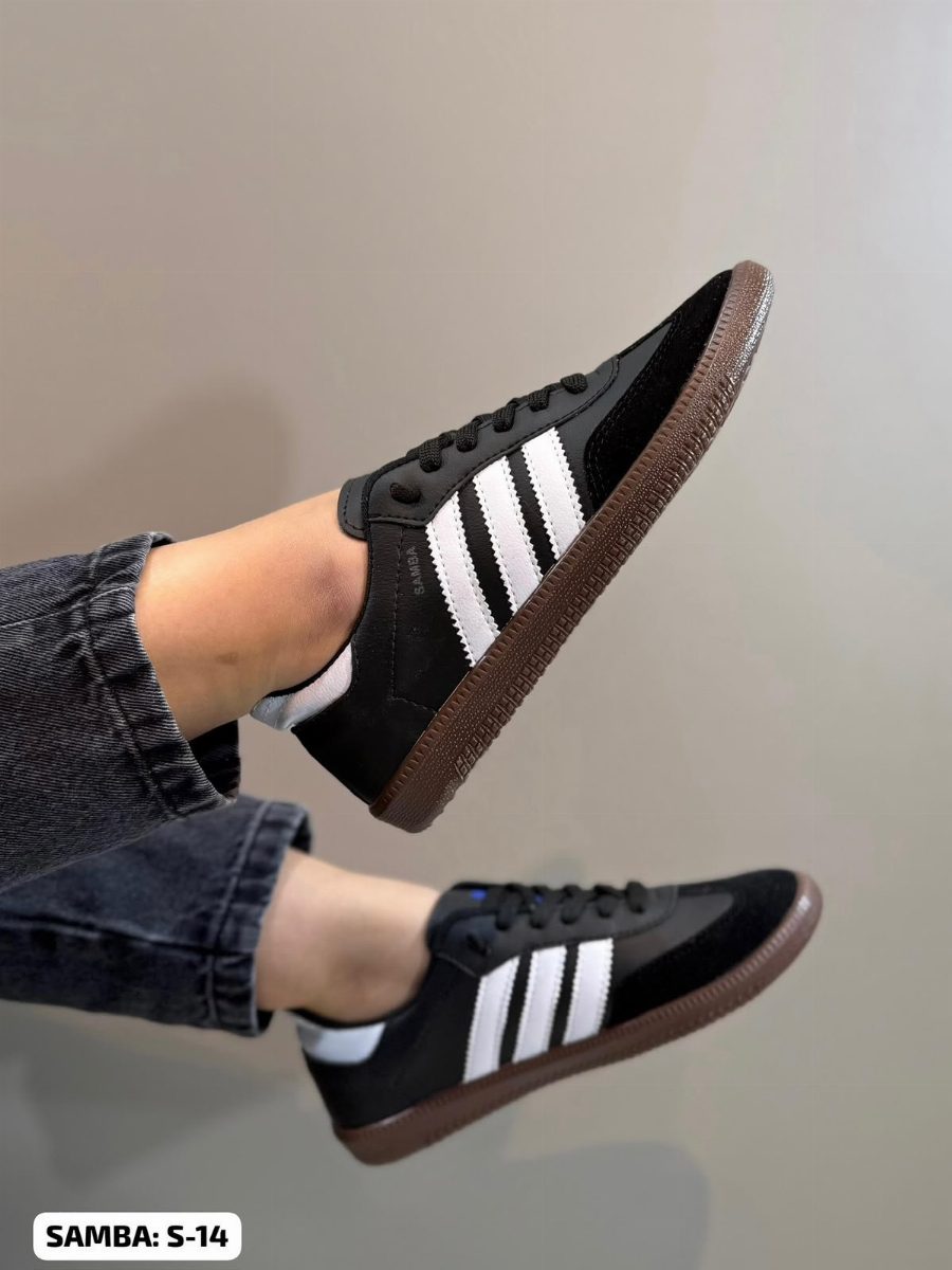ADIDAS SAMBA - PRETO/BRANCO/CAFÉ