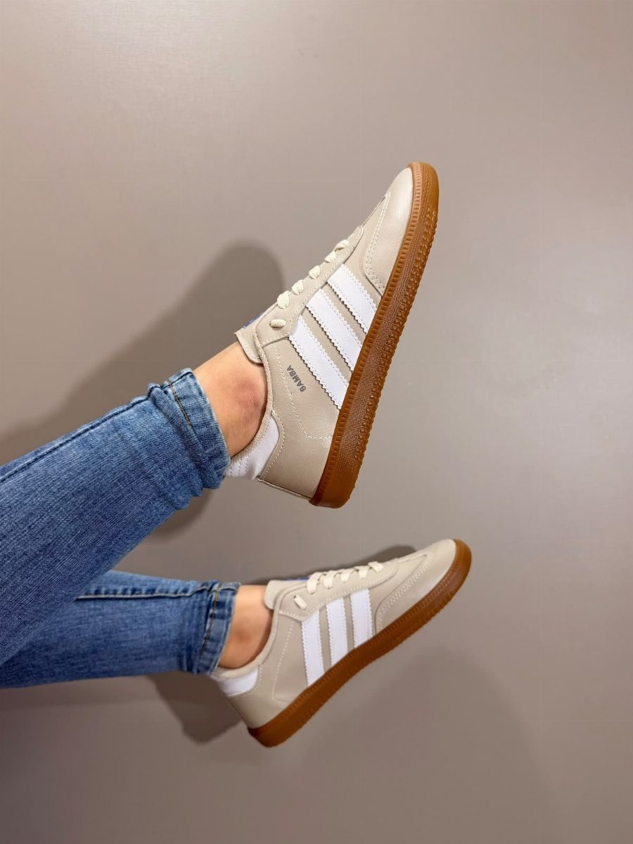 ADIDAS SAMBA - AREIA/BCO/CARAMELO