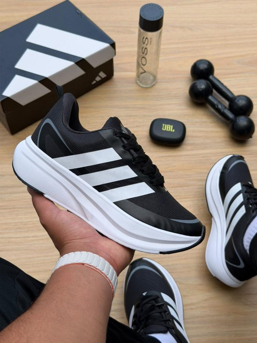 ADIDAS SUPER NOVA - PRETO/PRATA/BRANCO