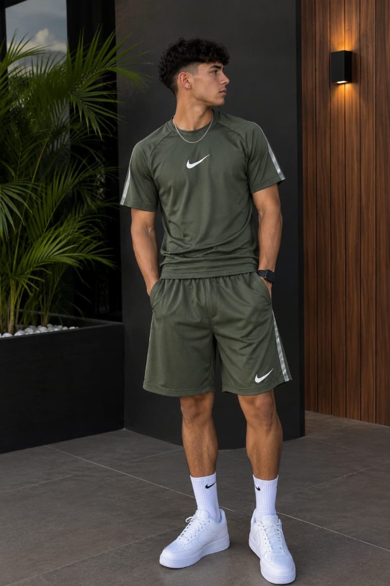 KIT DRY-FIT NIKE - VERDE MILITAR